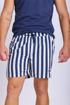 MENS STRIPE SWIM SHORTS