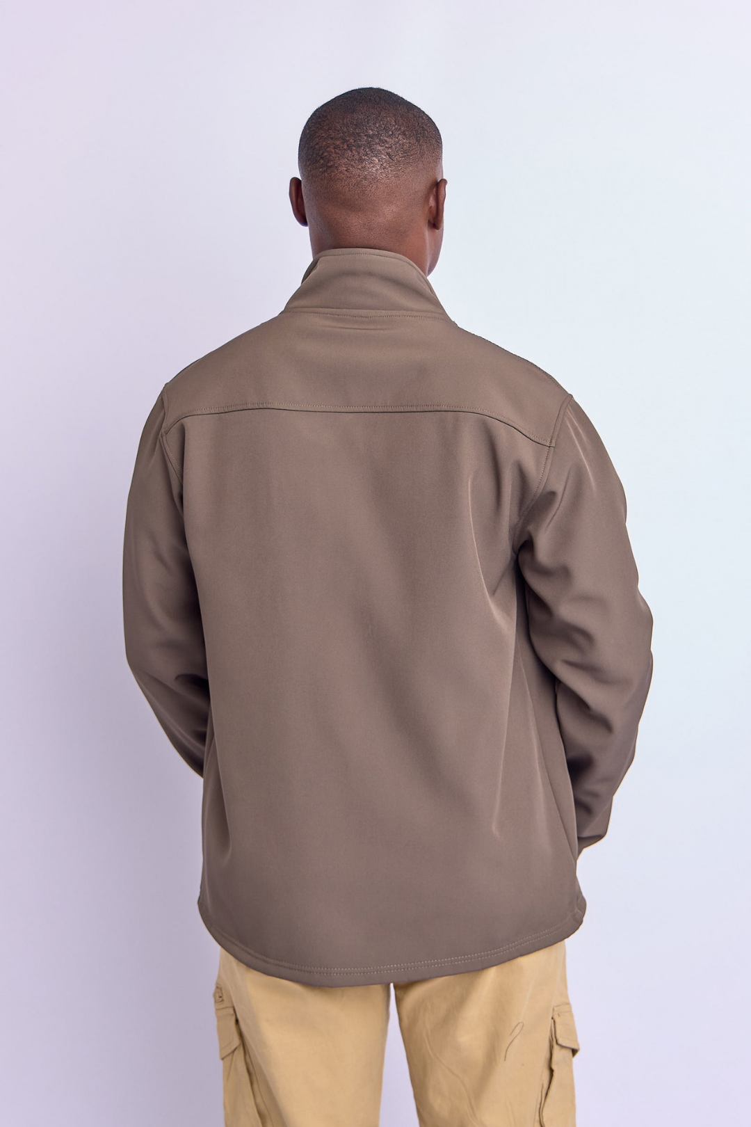 MENS FUNNEL NECK SOFTSHELL JACKET