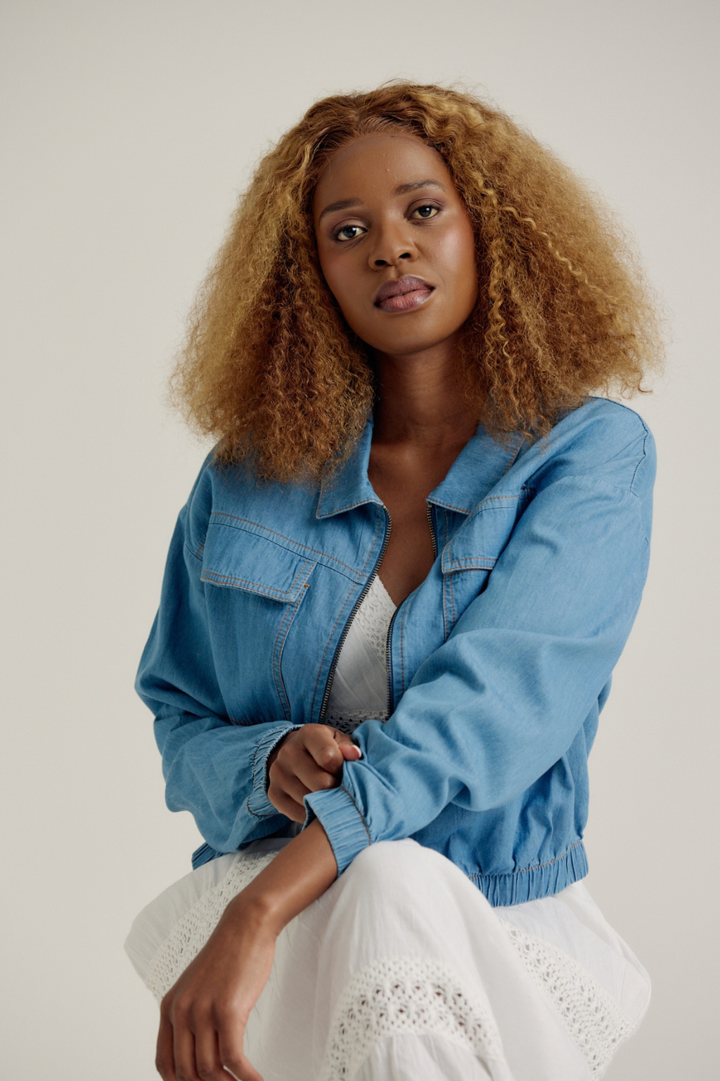 PATCH POCKET DENIM SHACKET
