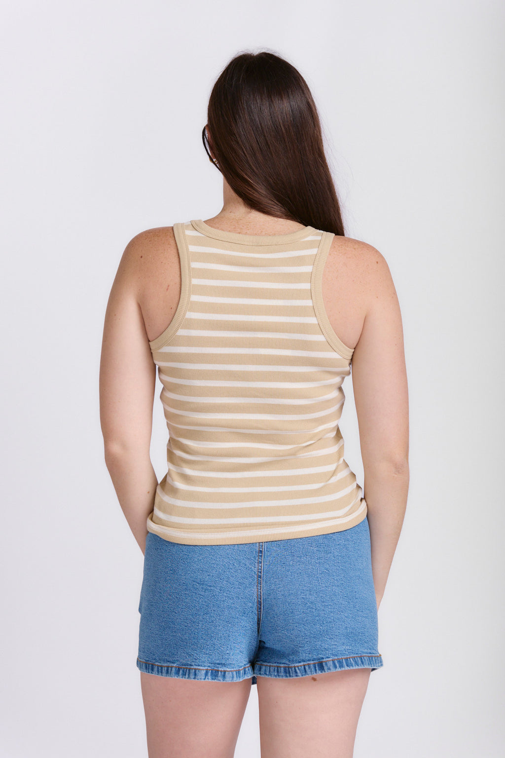LADIES COTTON RIB VEST