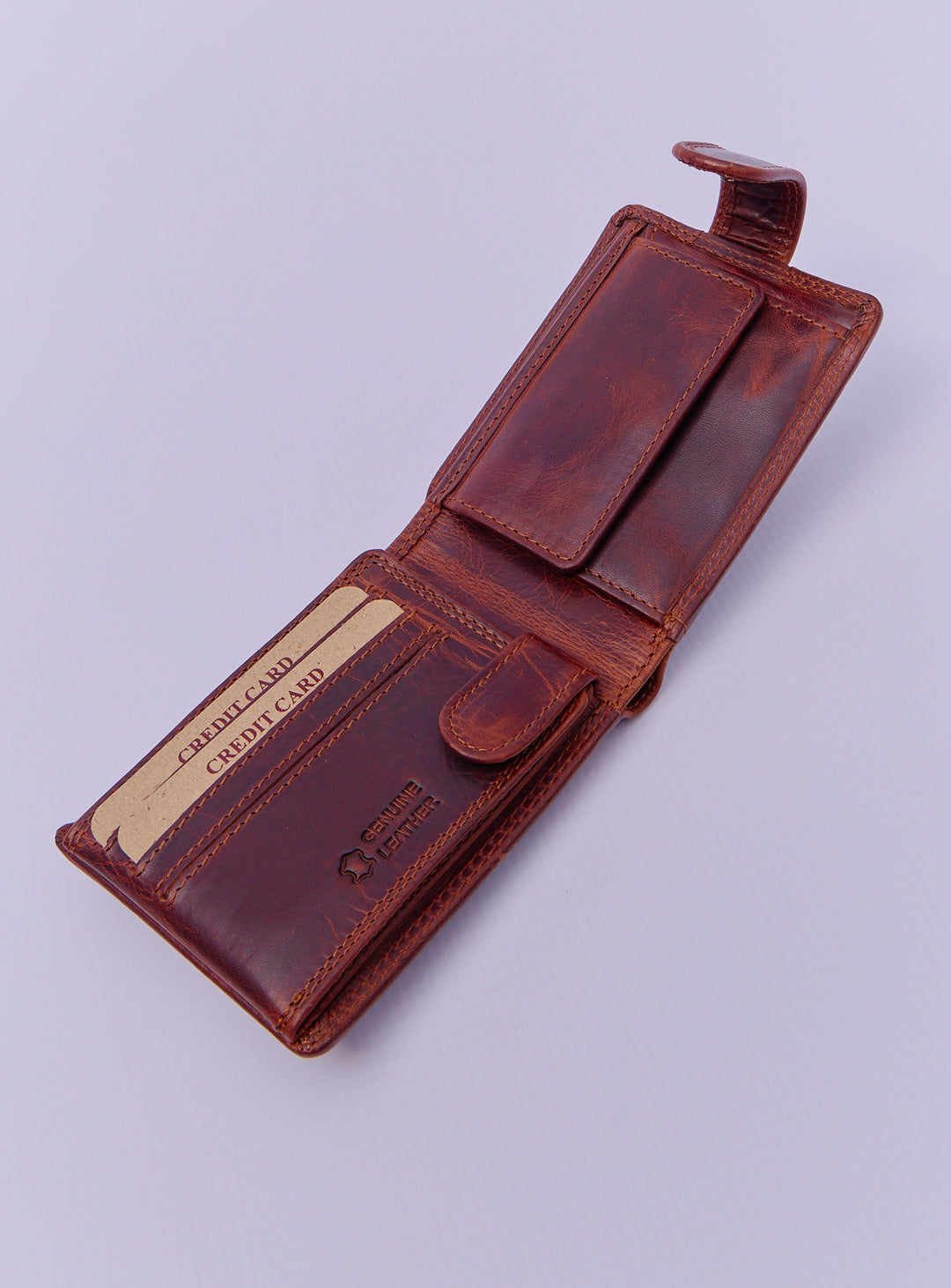 STUD CLIP WALLET - TAN – SenquOnline