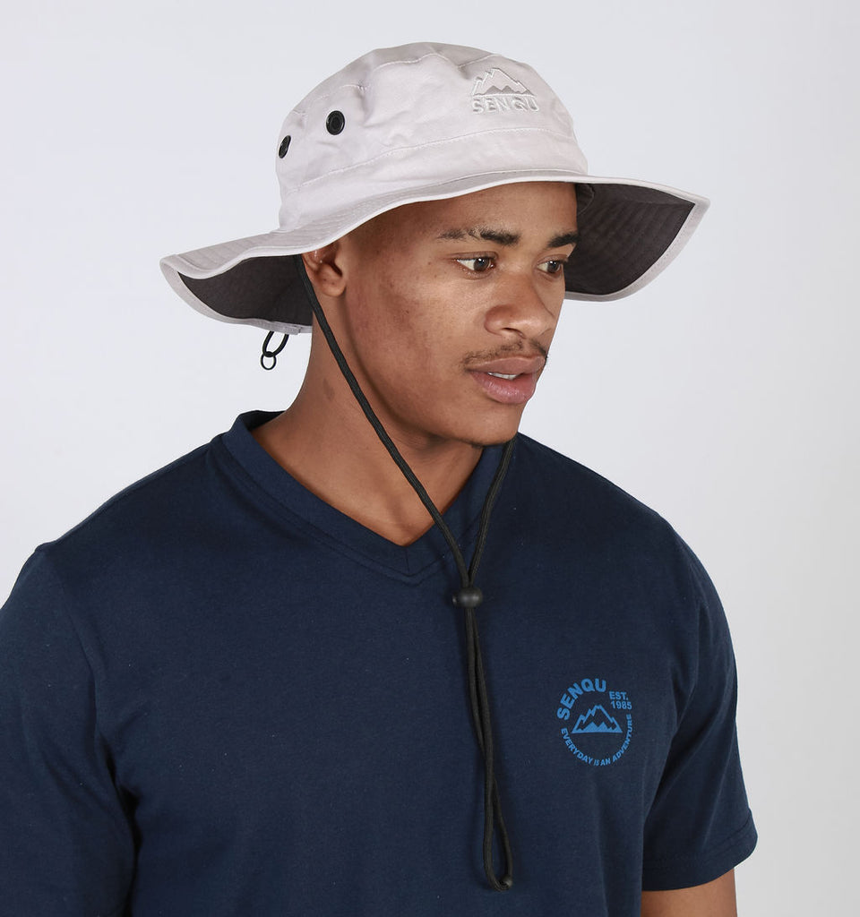 RIPSTOP WIDE BRIM HAT - GREY – SenquOnline