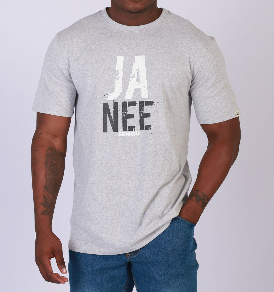 JA NEE TEE - GREY MELANGE – SenquOnline