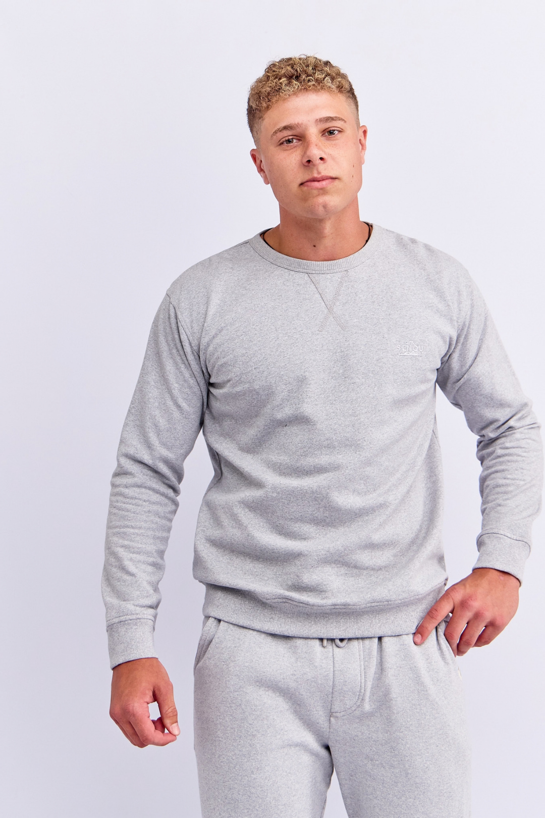 MENS V-NECK INSET SWEATSHIRT