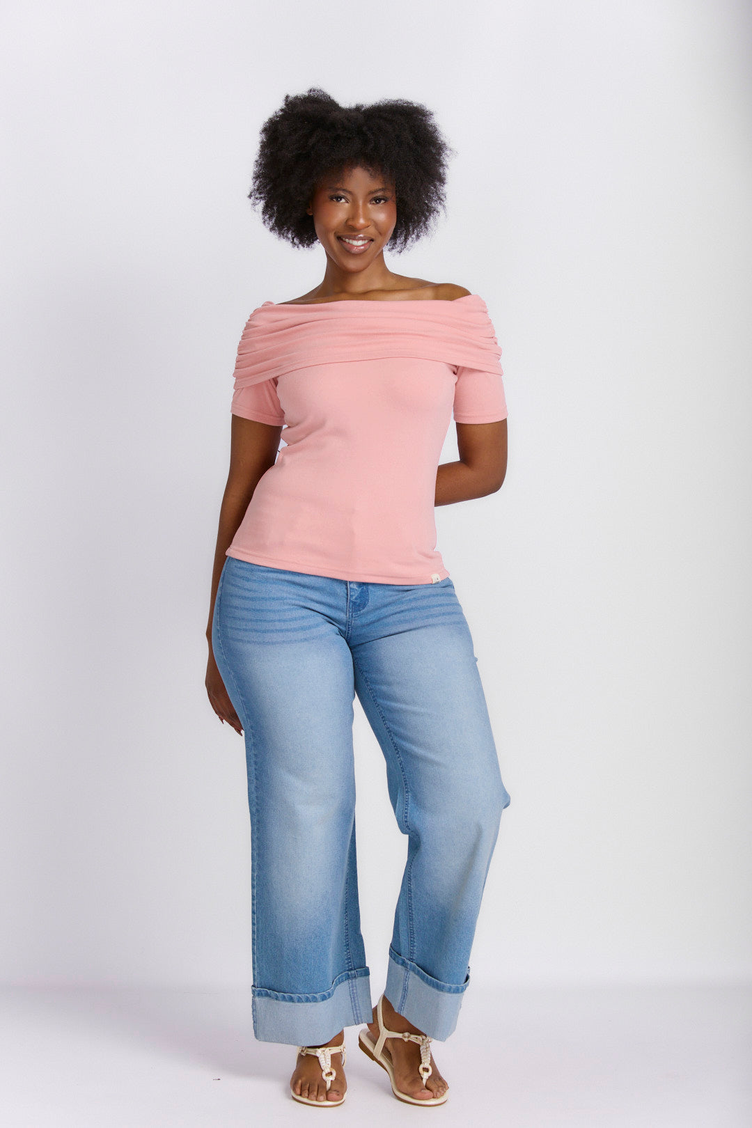 WIDE LEG DENIM JEANS