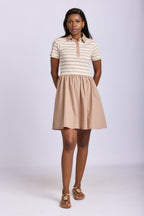 POPLIN COMBO DRESS