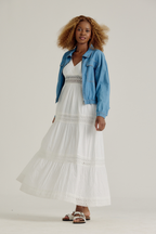 PATCH POCKET DENIM SHACKET