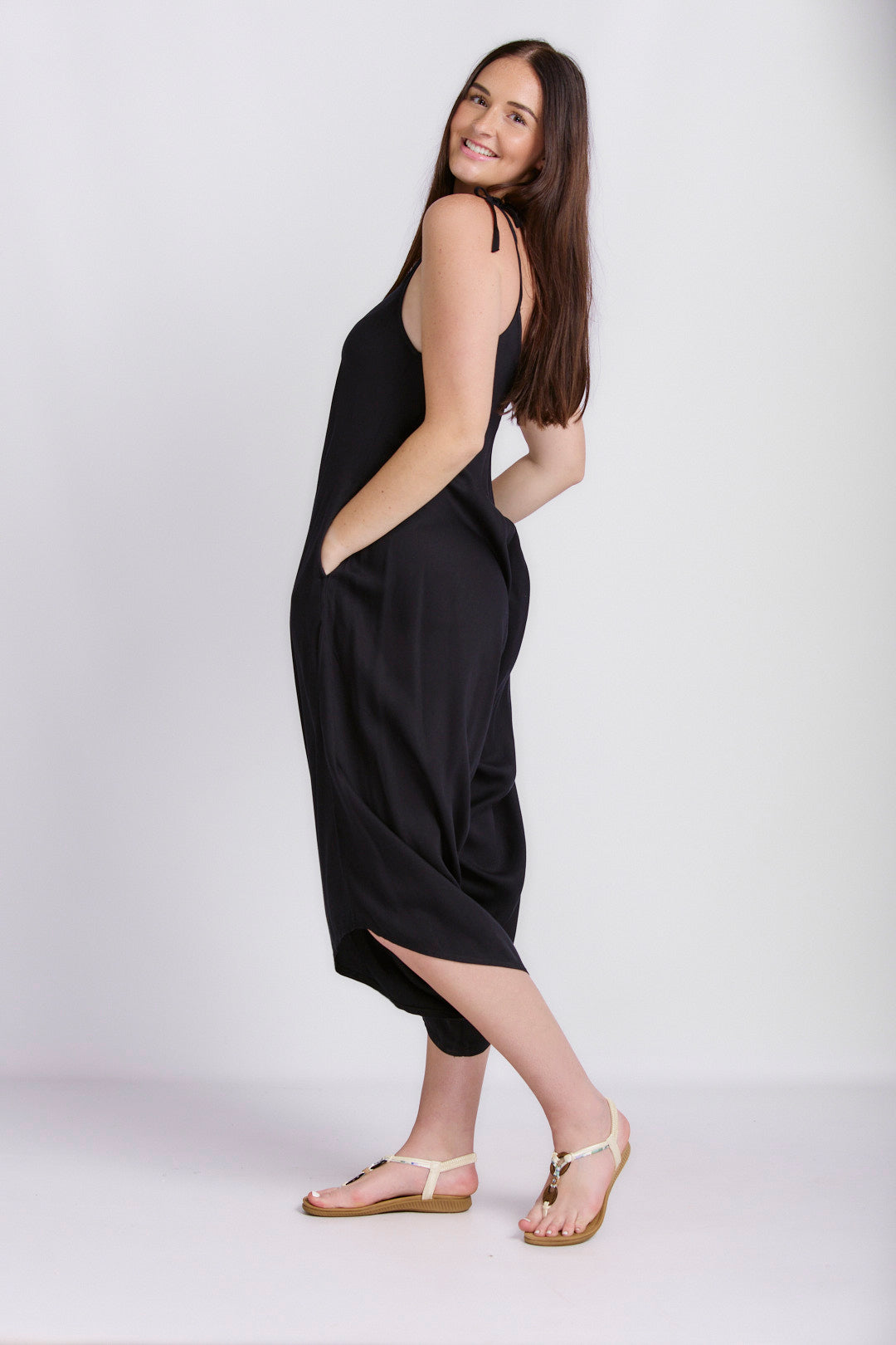 STRAPPY HAREM JUMPSUIT