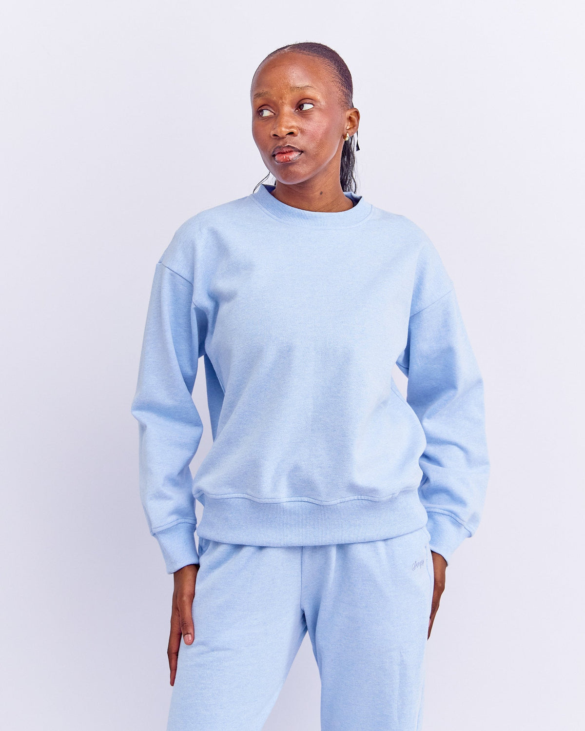 DROP SHOULDER CREW SWEATSHIRT