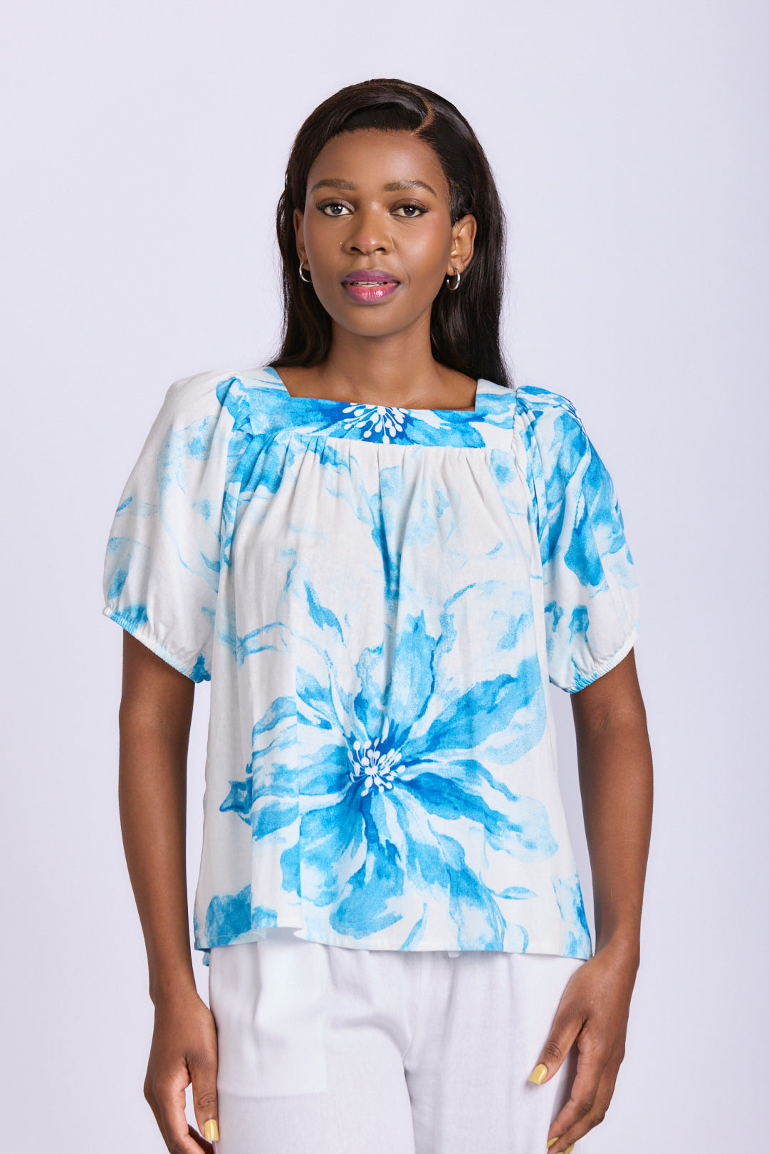 SQUARE NECK BLOUSE