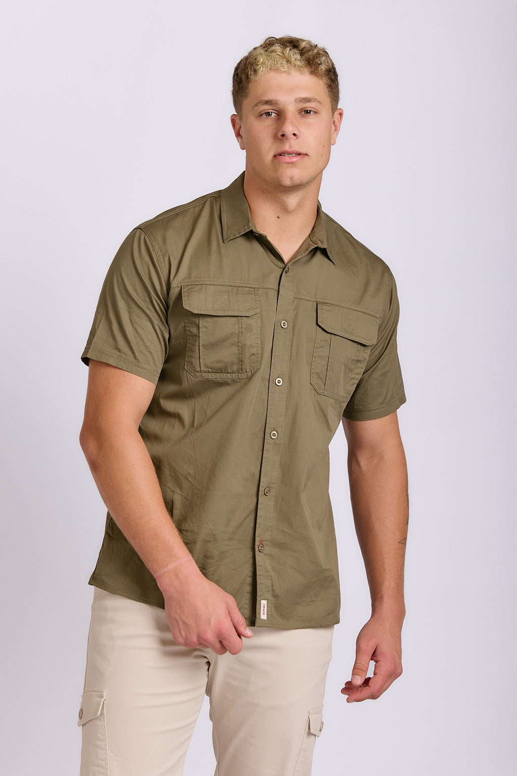 SHORT SLEEVE COTTON TECH SHIRT