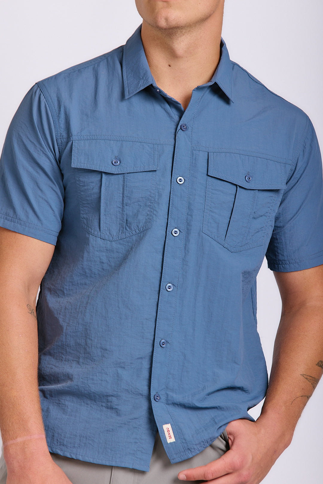 SHORT SLEEVE COTTON TECH SHIRT