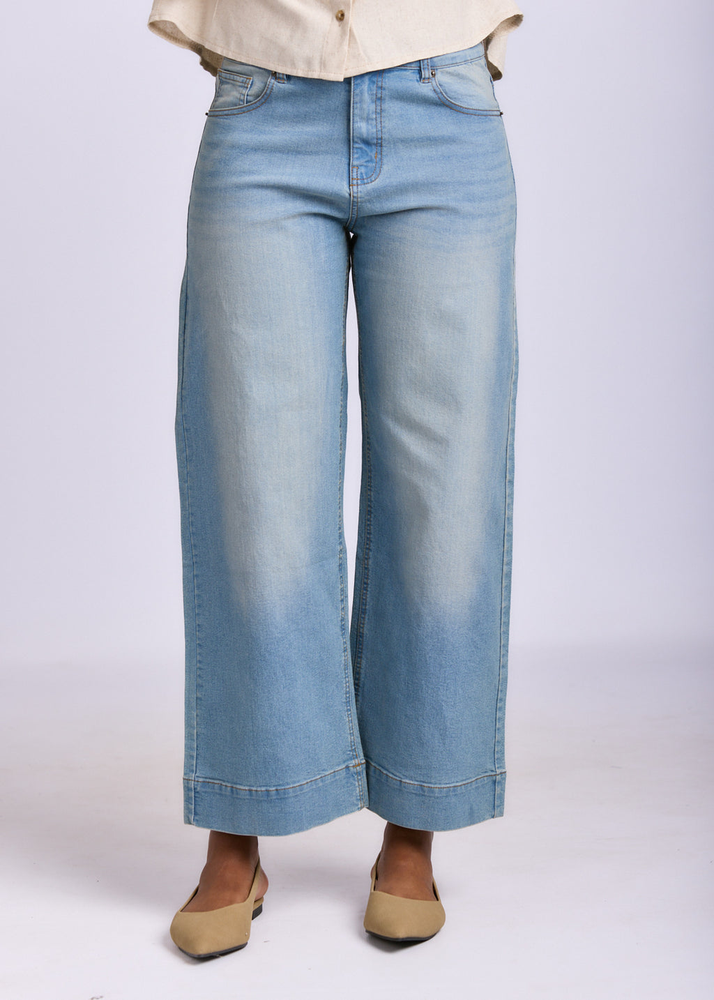 WIDE LEG DENIM JEAN