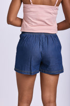 DENIM SIDE TIE SKORT