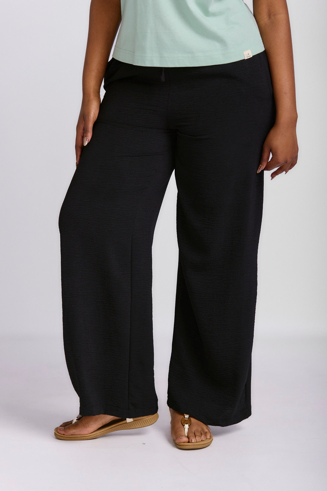 RELAXED STRAIGHT LEG LINEN PANTS
