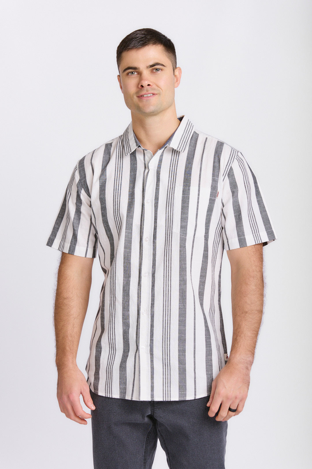 MENS STRIPE COTTON SHIRT