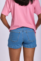 5PKT STRETCH DENIM SHORT