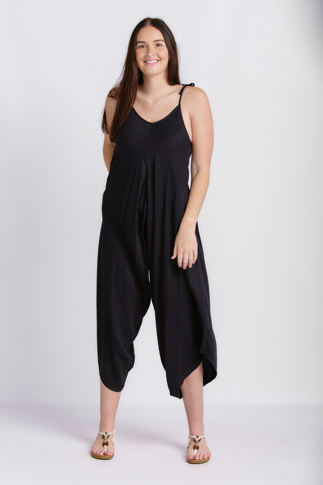 STRAPPY HAREM JUMPSUIT