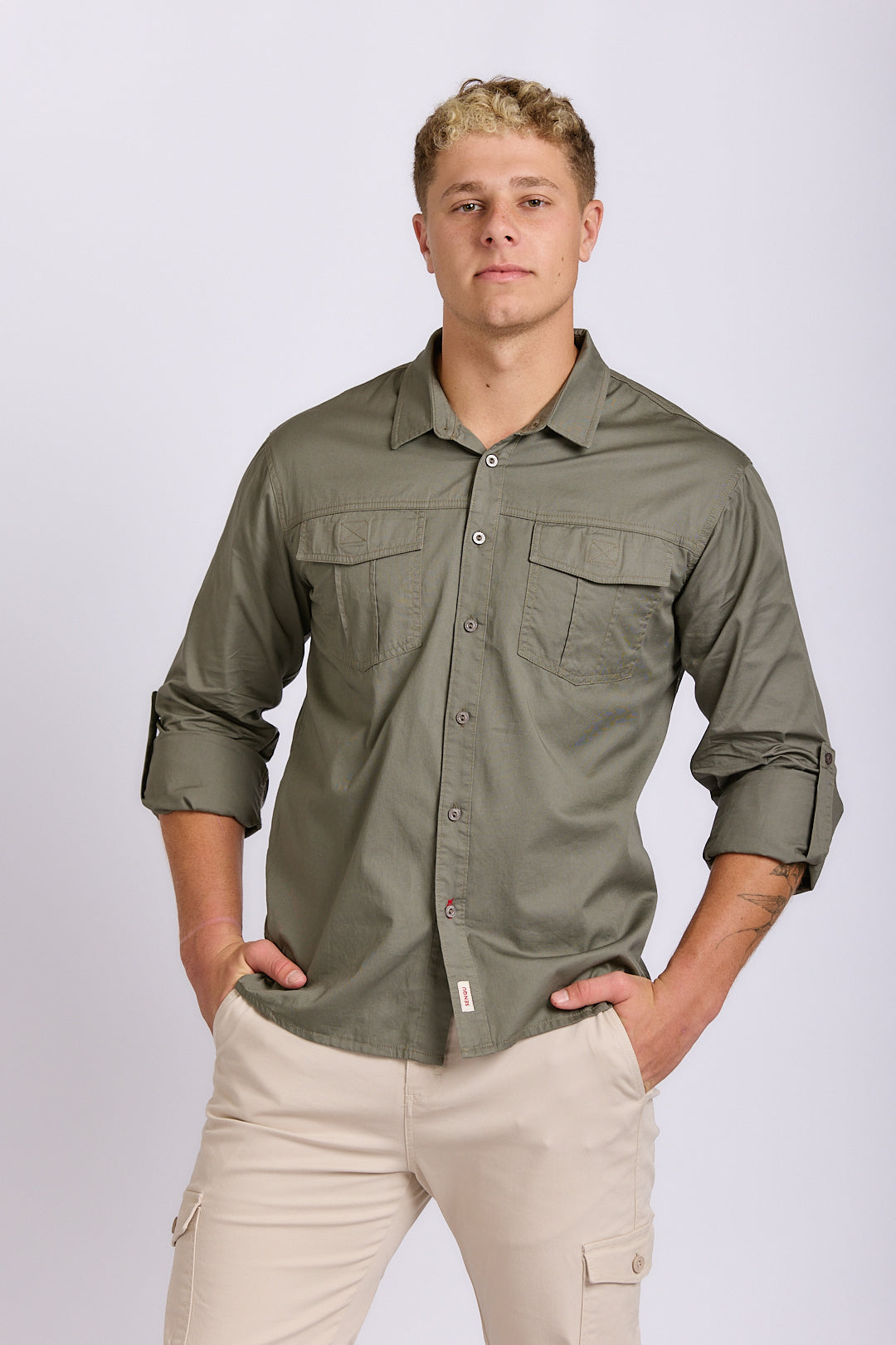 LONG SLEEVE COTTON TECH SHIRT