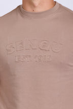 MENS SENQU APPLIQUE TEE