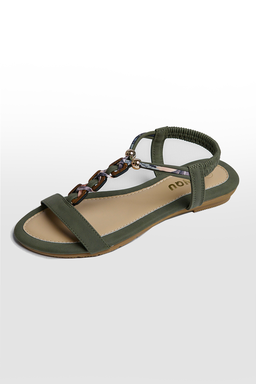 BEADED CENTRE STRAP SANDAL