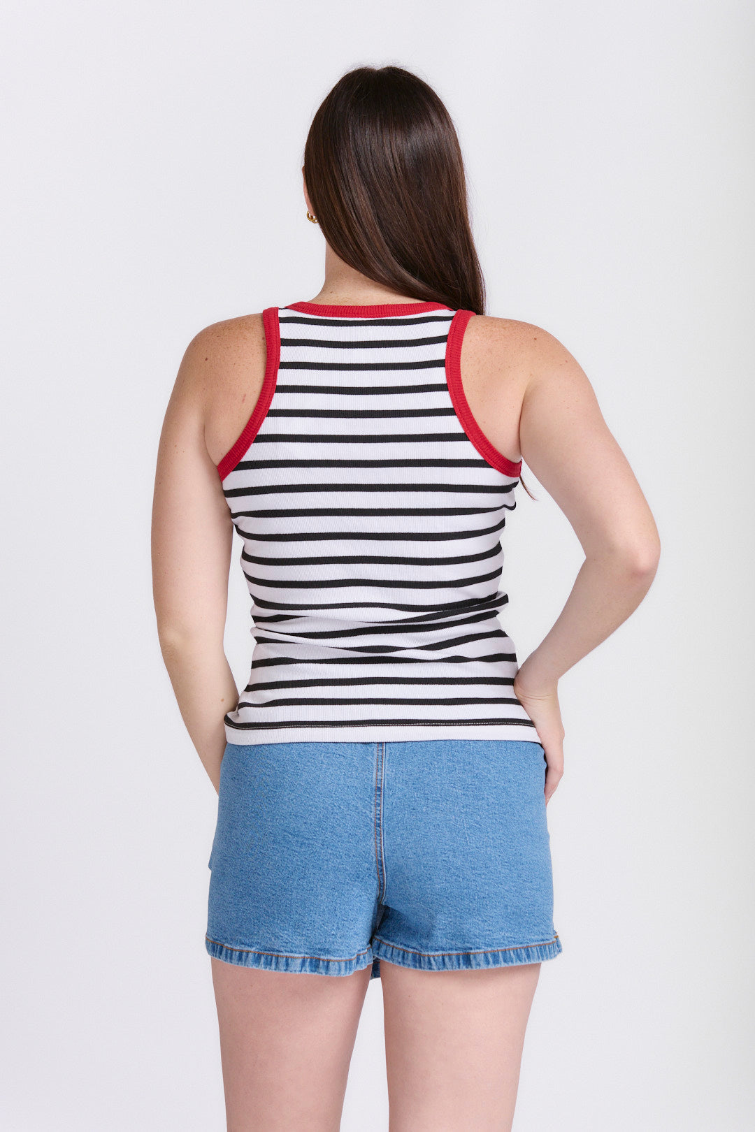 LADIES COTTON RIB VEST