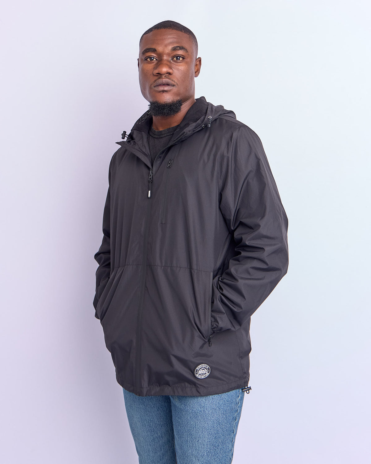 HOODED WINDBREAKER JACKET