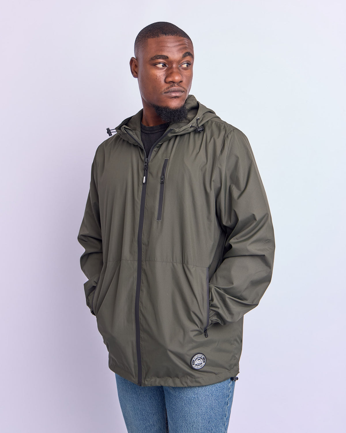 HOODED WINDBREAKER JACKET