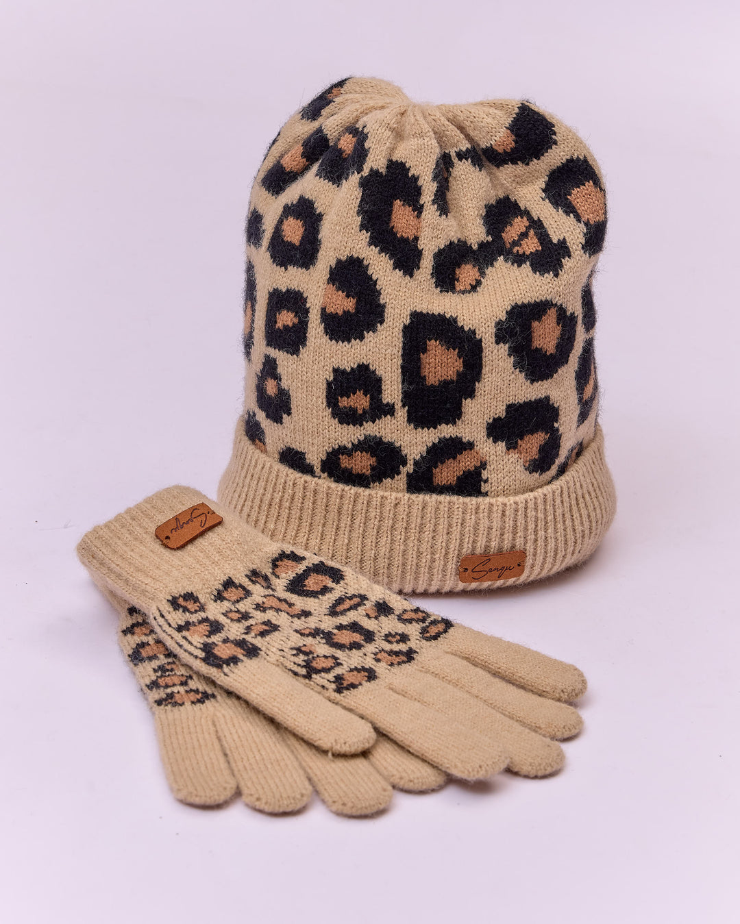 ANIMAL PRINT GLOVES - NATURAL – SenquOnline